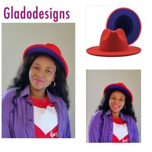Unisex Fedora Hat two tone fedora hat cowboy hat